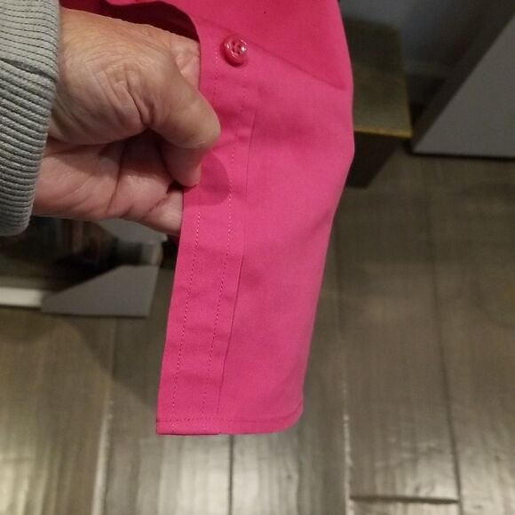 Coldwater Creek Pink Boxy Button Down Shirt With BUTTONS!!! NWOT!!! - Picture 7 of 7
